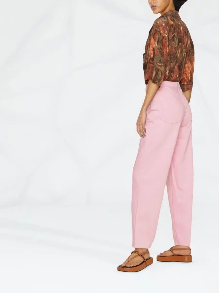 Straight fit džíny Boyish Jeans růžové