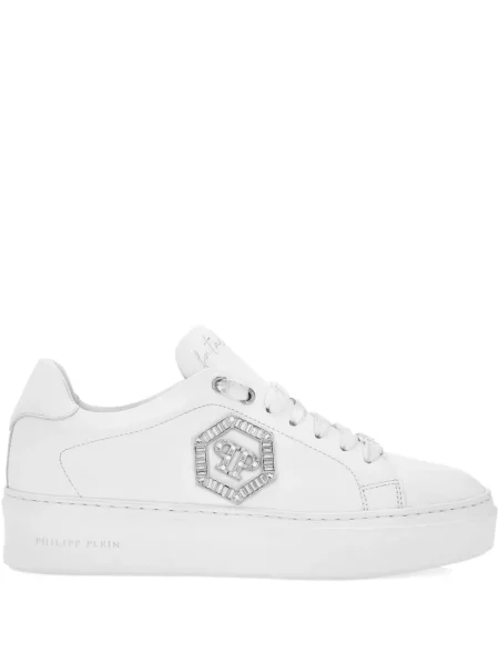 Sneakersy Philipp Plein z kryształkami białe
