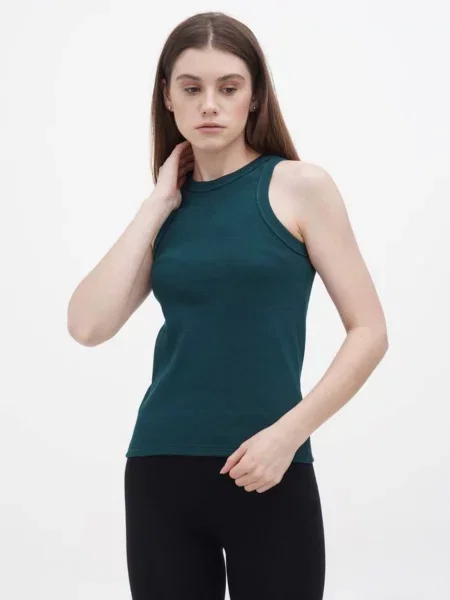 Майка HiBrand смарагдовий бавовна/поліестер