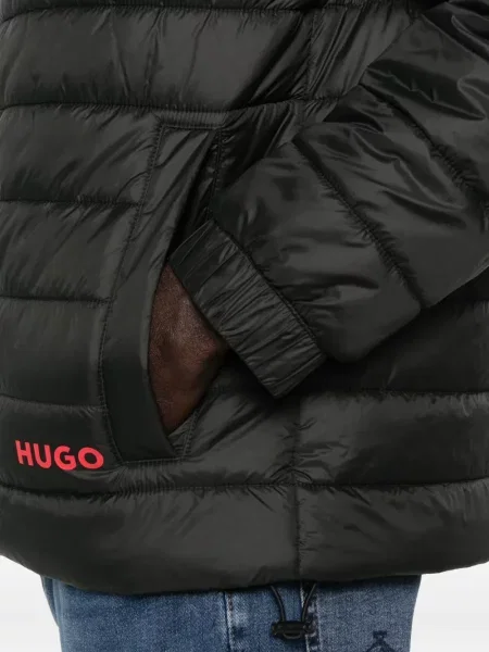 Geacă Boss cu broderie negru