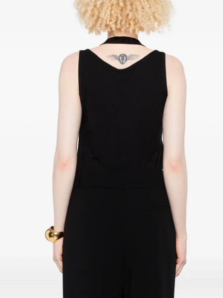 Top Giorgio Armani cu paiete negru