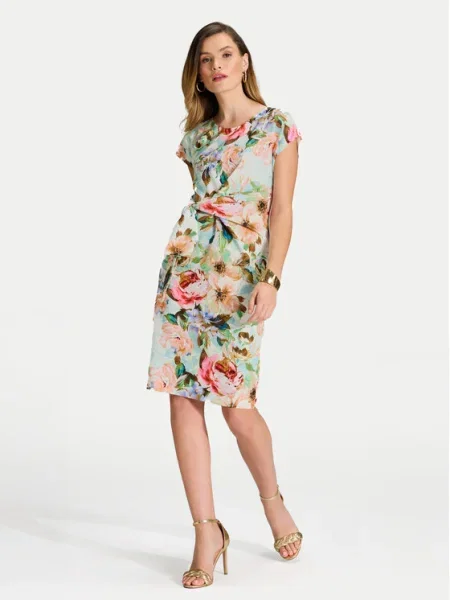 Swing Коктейлна рокля Цветен