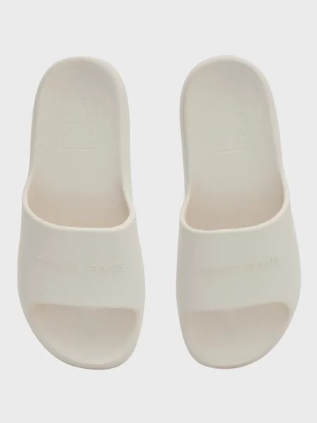 Шлепанцы Tommy Jeans чанки белые