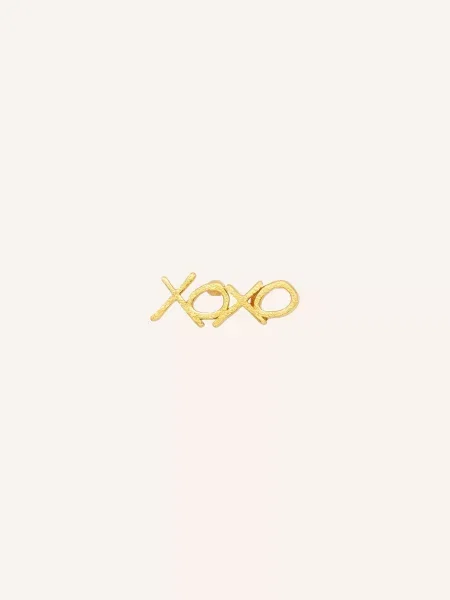 Lulu Copenhagen Náušnice Xoxo zlatá