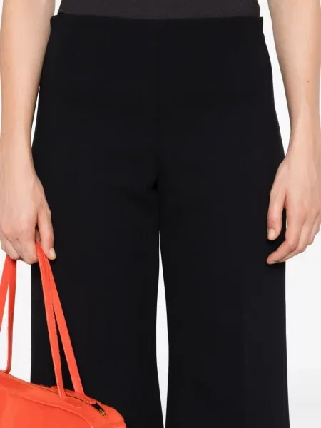 Pantaloni Khaite de mătase negru