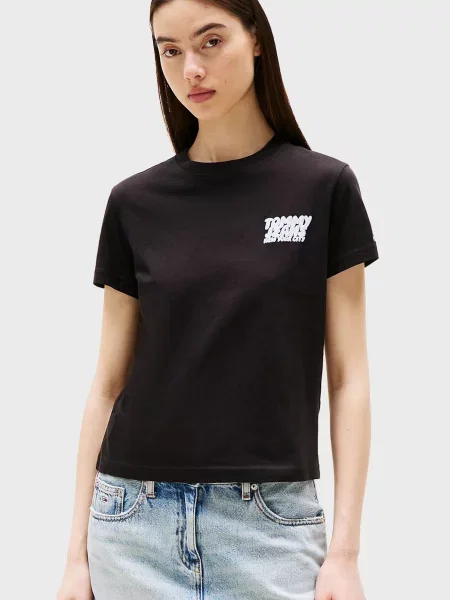 Футболка Tommy Jeans чорна