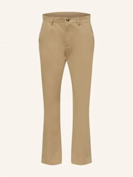 Versace Chinosy beige beżowe