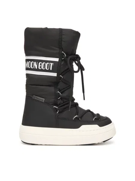 Кружевные дутики Moon Boot черные