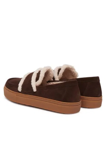 Inuikii Félcipő Shearling Loafer Sötétbarna
