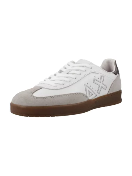 Sneakersy Sun68 skórzane białe