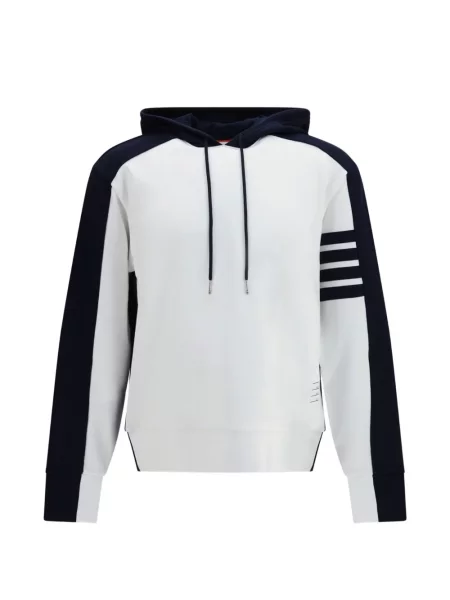 Hanorac cu glugă Thom Browne alb