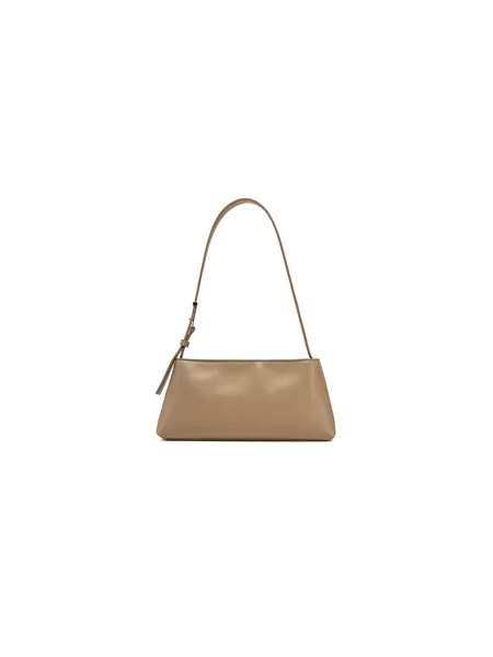 Calvin Klein Kabelka Embossed Logo Shoulder Bag béžová