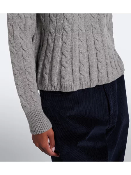 Vlnená polokošeľa Polo Ralph Lauren sivá