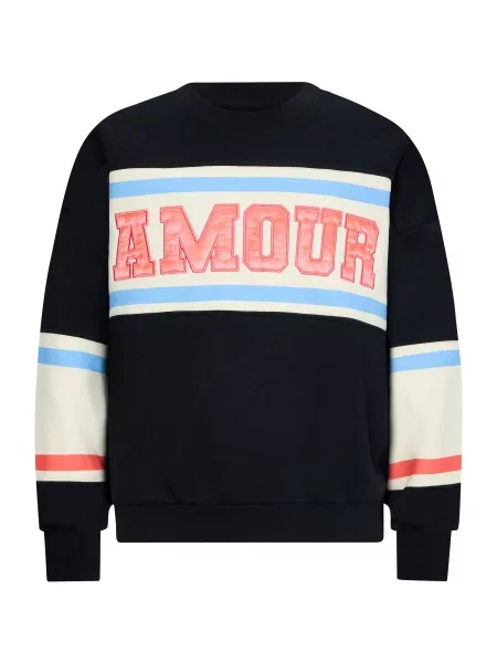 Retour Jeans Sweater majica Gwen svijetlobež / svijetloplava / narančasta crna