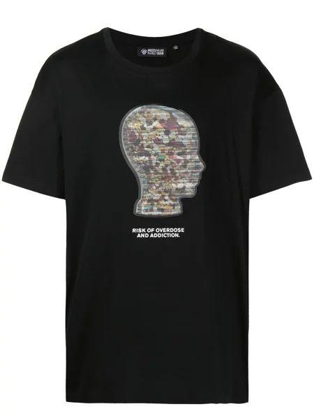Tricou Mostly Heard Rarely Seen cu imagine stretch negru