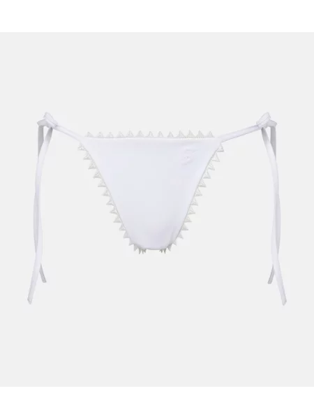 Haftowane bikini Jacquemus białe