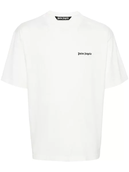 Tricou Palm Angels cu broderie alb