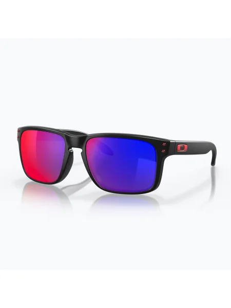 Слънчеви очила Oakley Holbrook матово черно/позитивно червено с иридий черно