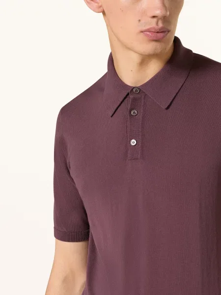 Roberto Collina Sweter Polo rot