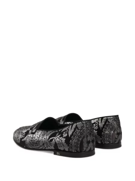 Kožené loafers Dolce & Gabbana černé