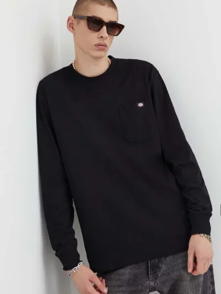 Тениска с дълъг ръкав Dickies черно
