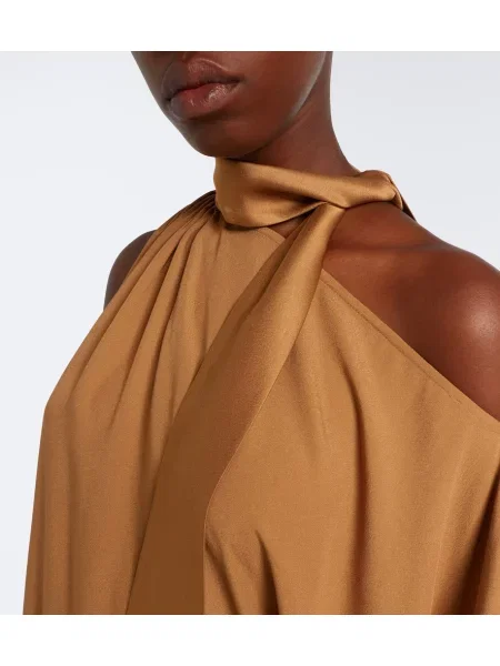 Bluza Taller Marmo z obrobami rjava