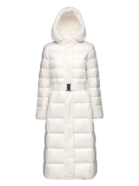 Płaszcz Geox z kapturem biały