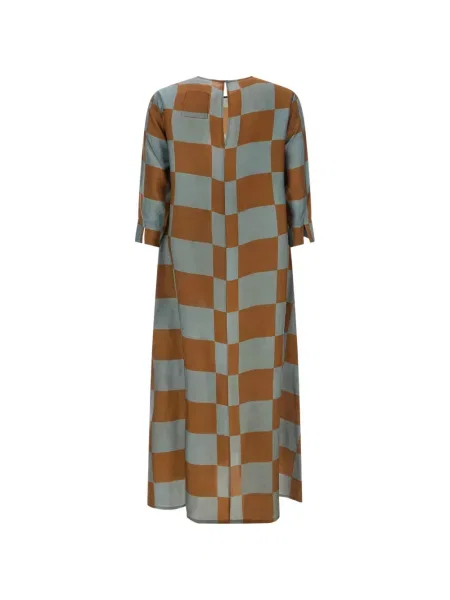 Rochie midi Uma Wang cu imagine maro