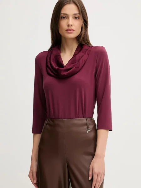Joseph Ribkoff bluză uni bordo