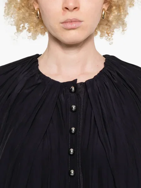 Rochie mini Lanvin plisată de costum violet