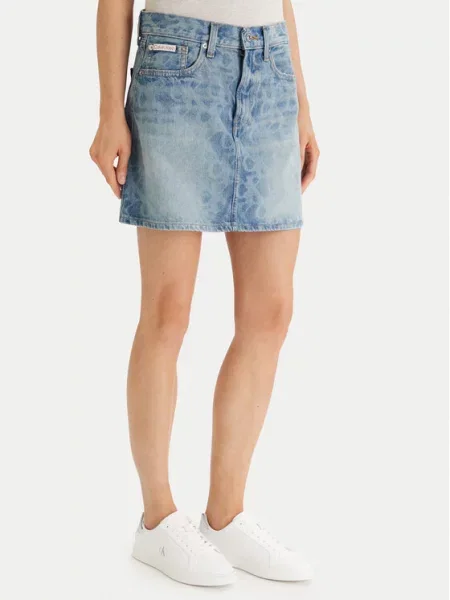Calvin Klein Jeans Φούστα τζιν Mini  μπλε
