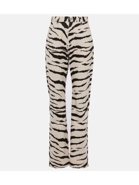 Jeansy Alaïa z nadrukiem w zebrę