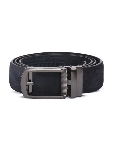 Curea Frau din piele de căprioară albastru