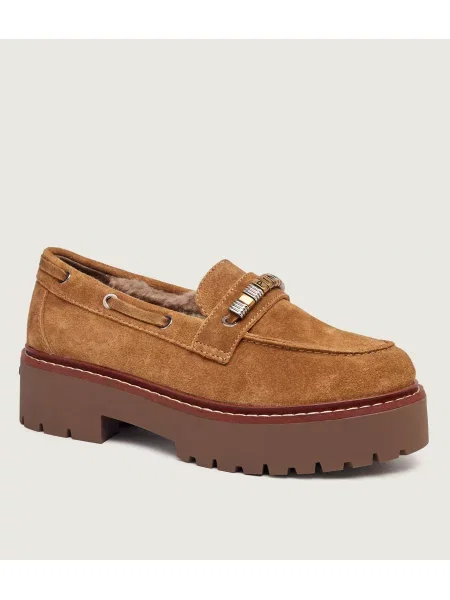 Pinko Pantofi loafer Margaret 2 | piele întoarsă maro