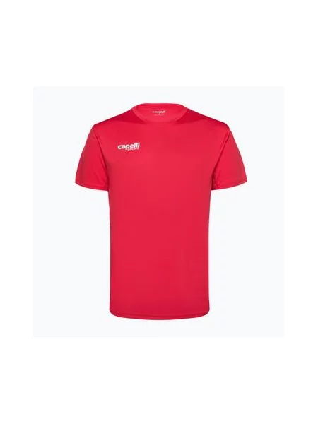Тренувальна футбольна футболка Capelli Basics I Adult червона