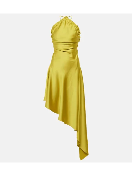 Rochie The Attico din satin verde