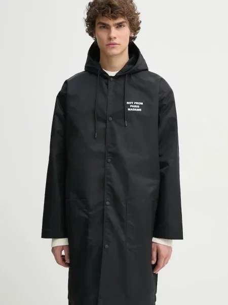 Drôle de Monsieur geaca La Parka Slogan barbati de tranzitie negru