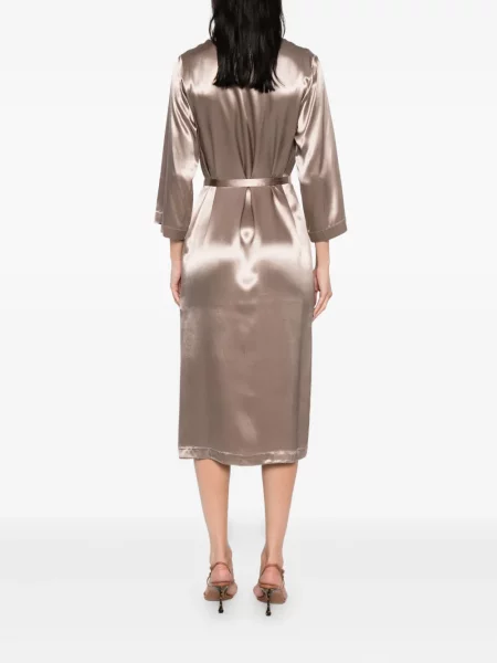 Rochie midi Peserico din satin până la genunchi de costum
