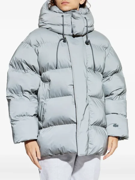 Geacă Lacoste cu glugă gri