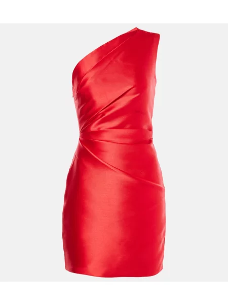 Rochie Solace London din satin roșu