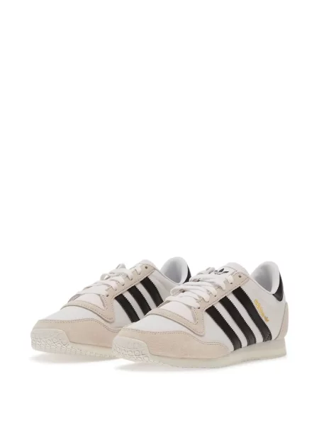 Sneakerși Adidas Campus cu imagine alergare din piele de căprioară negru