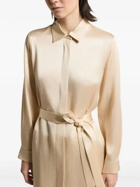 Cu centură rochie tip cămașă Peserico din satin