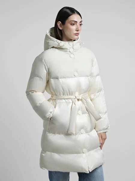 Пальто з утеплювачем Armani Exchange молочний