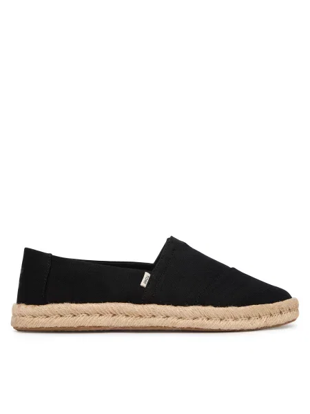 Εσπαντρίγιες Toms Alpargata Rope μαύρο