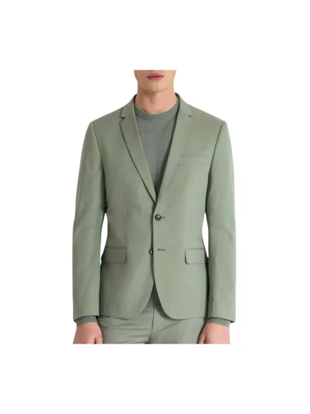 Lniana marynarka Antony Morato zielona