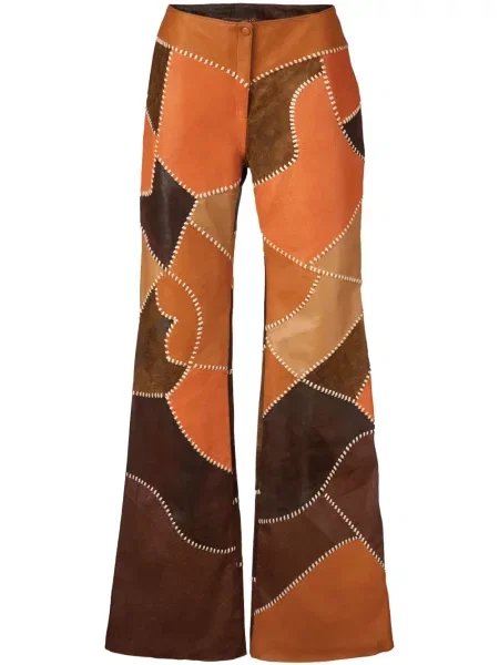 Pantaloni Dancassab portocaliu