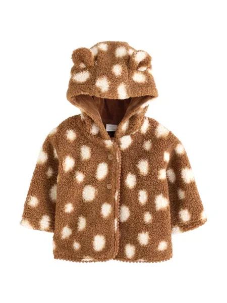 Next Jachetă fleece / maro bej