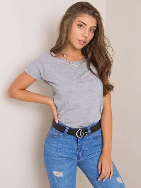 Tricou Fashionhunters gri