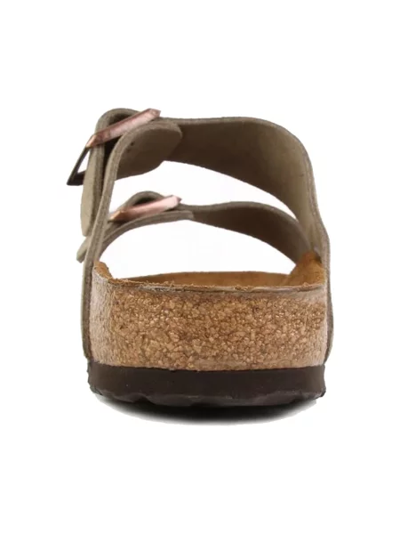 Klapki Birkenstock skórzane szare