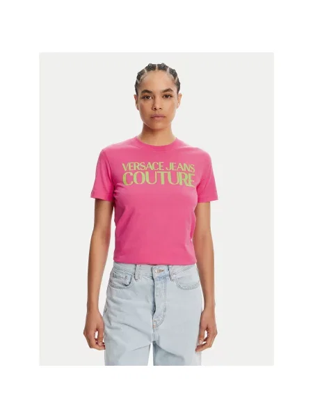 Versace Jeans Couture T-shirt ružičasta